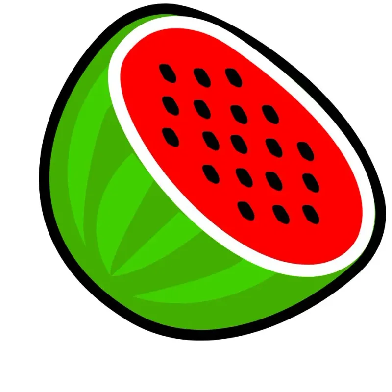Watermelon slice icon used as a fruit slot symbol