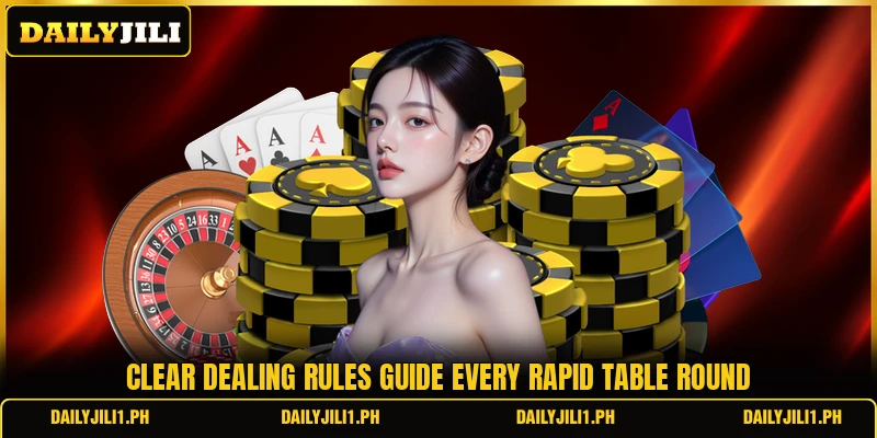 Clear dealing rules guide every rapid table round