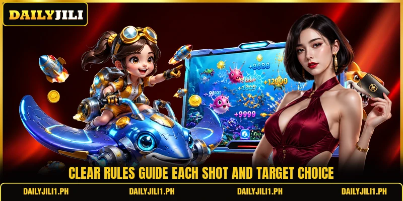 Clear rules guide each shot and target choice