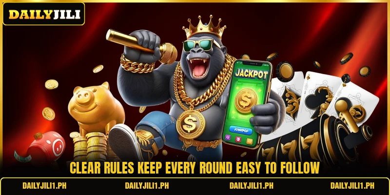 Clear rules keep every round easy to follow