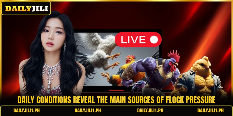 Daily conditions reveal the main sources of flock pressure