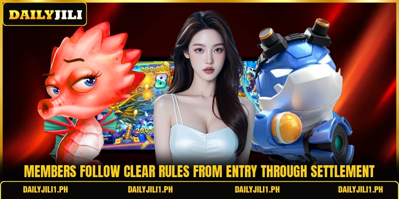 Members follow clear rules from entry through settlement