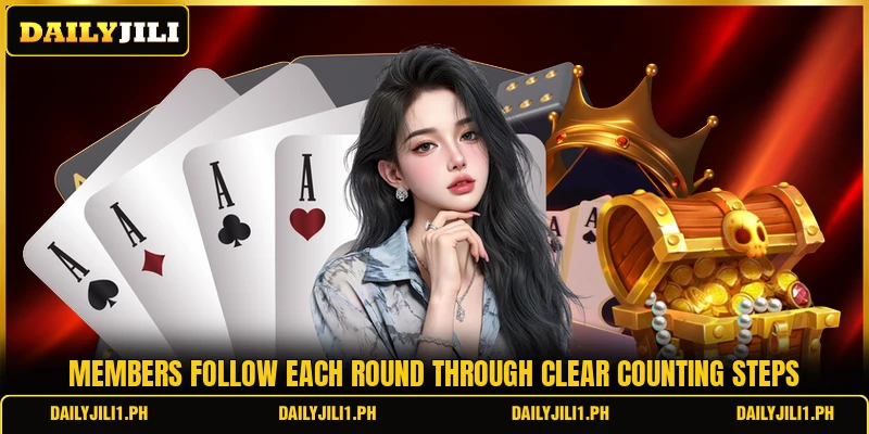Members follow each round through clear counting steps