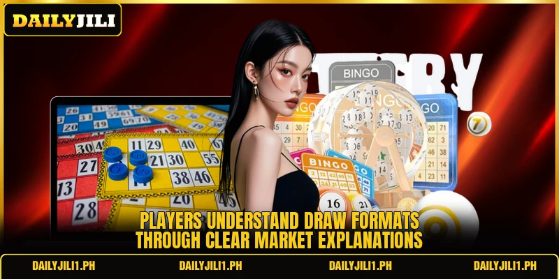 Players understand draw formats through clear market explanations