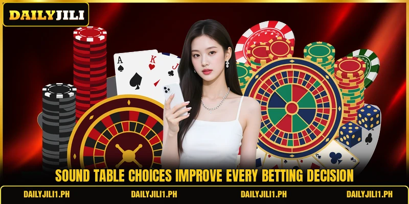 Sound table choices improve every betting decision