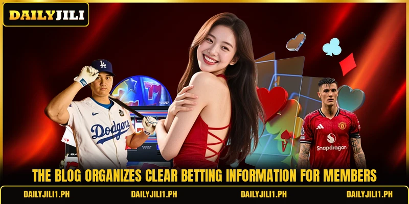 The blog organizes clear betting information for members